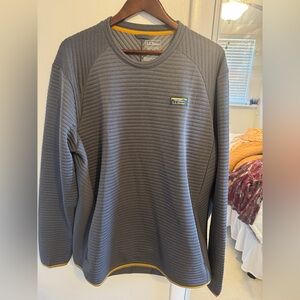 L.L. Bean Gray Men's Air Knit Crewneck XLT